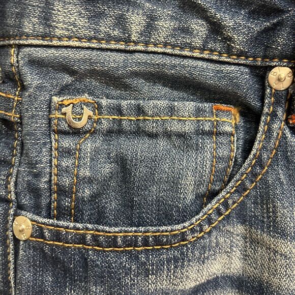 True Religion Emma Mid Rise Bermuda Shorts Size 27 NEW - Picture 5 of 12